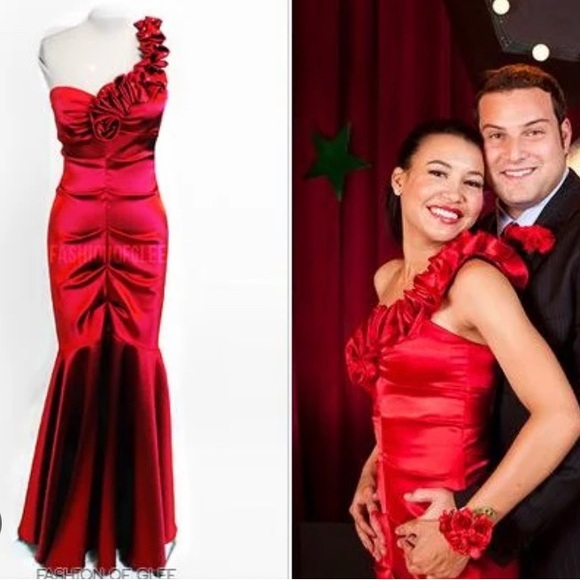 Blondie Nites Red Mermaid Prom Dress - Size 1 - Picture 16 of 16